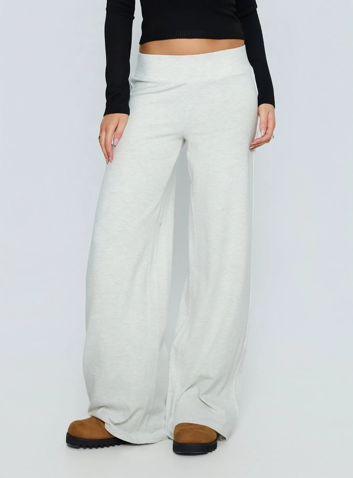 Ascenda Straight Leg Track Pant Grey Marle sold by Princess Polly product image thumbnail 2