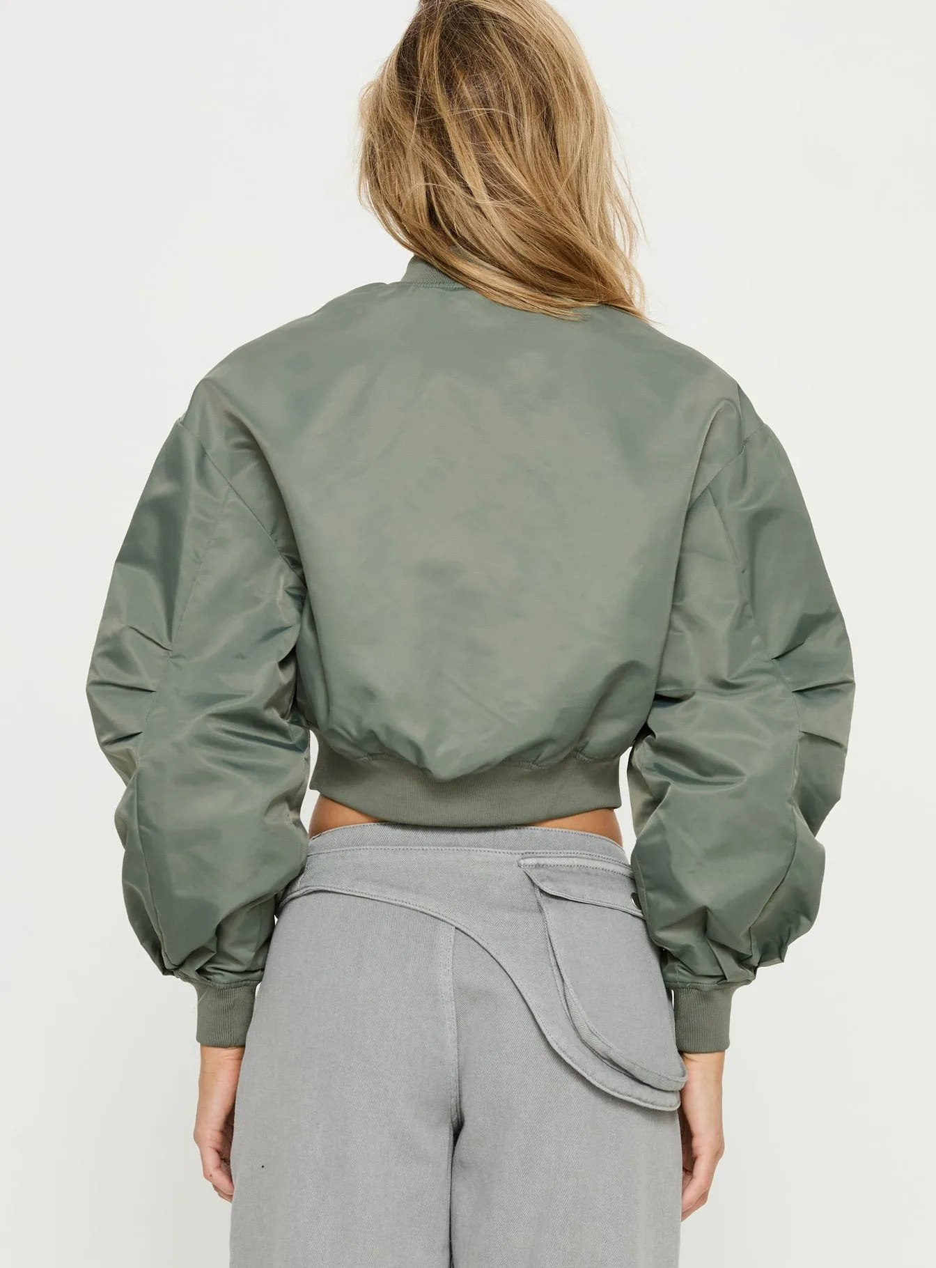 Thalya Bomber Jacket Green sold by Princess Polly product image thumbnail 5