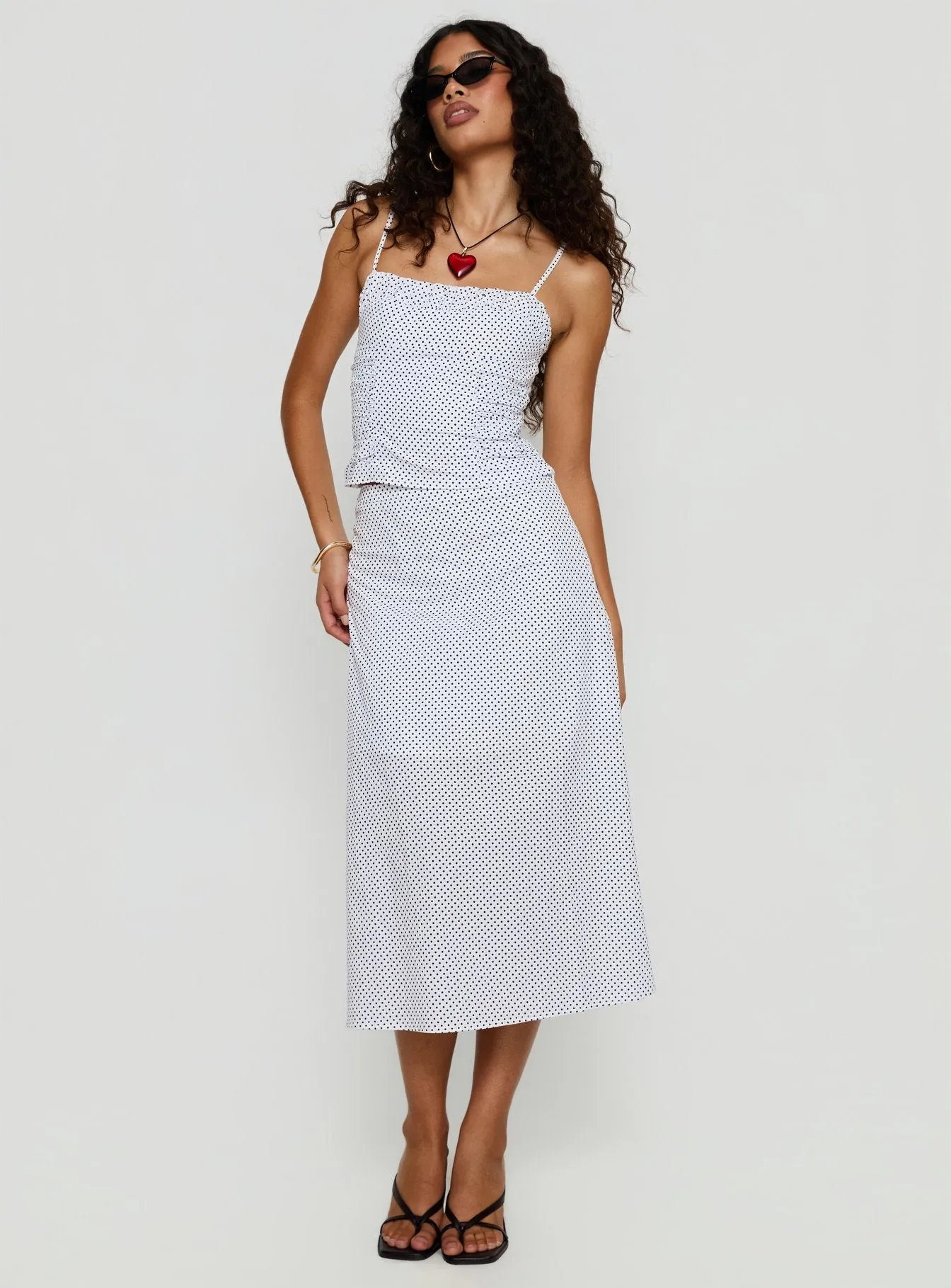 Shining Mirrors Set White / Black Polka sold by Princess Polly product image thumbnail 2