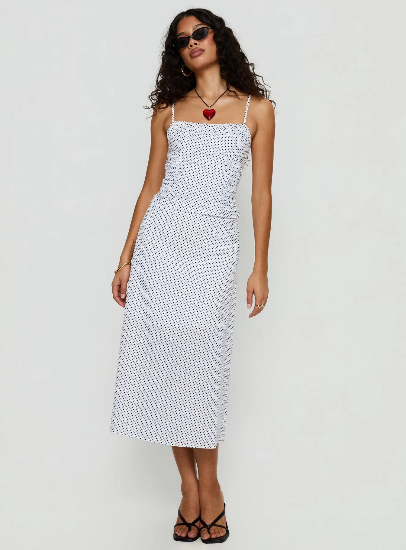 Shining Mirrors Set White / Black Polka sold by Princess Polly product image thumbnail 3