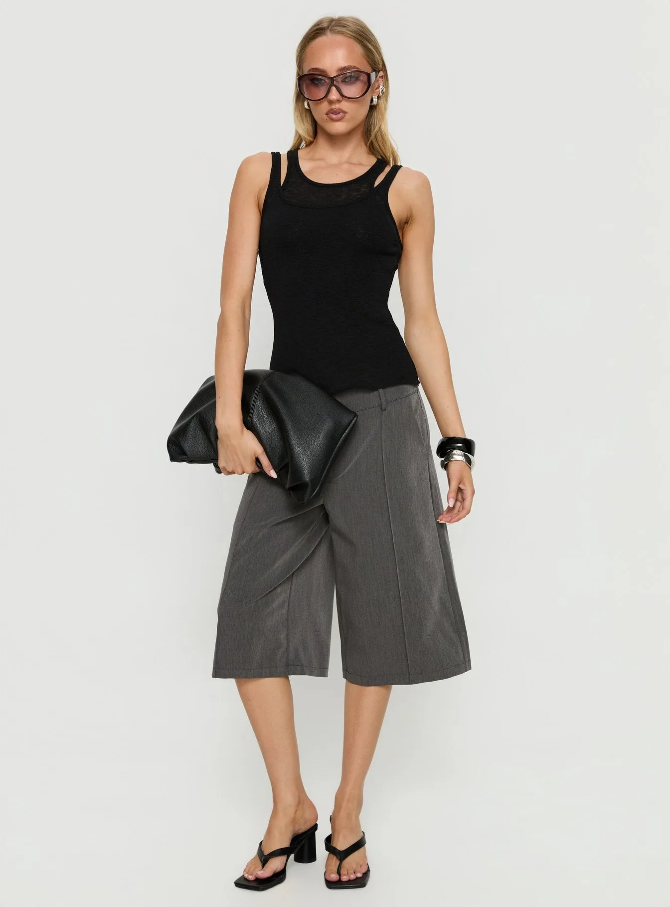 Ceyla Layered Tank Top Black sold by Princess Polly product image thumbnail 3