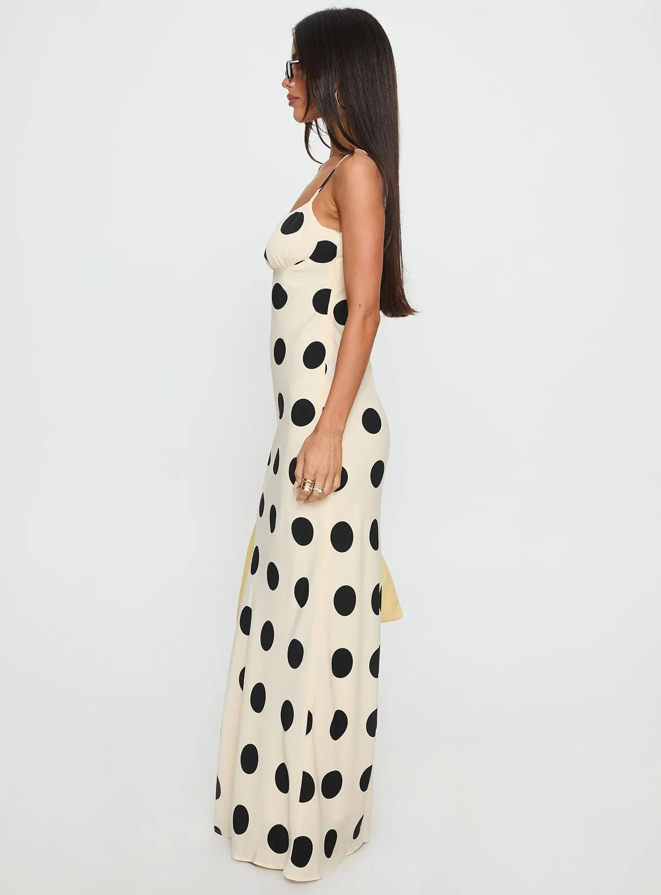 Avienna Maxi Dress Cream / Polka Dot sold by Princess Polly product image thumbnail 4