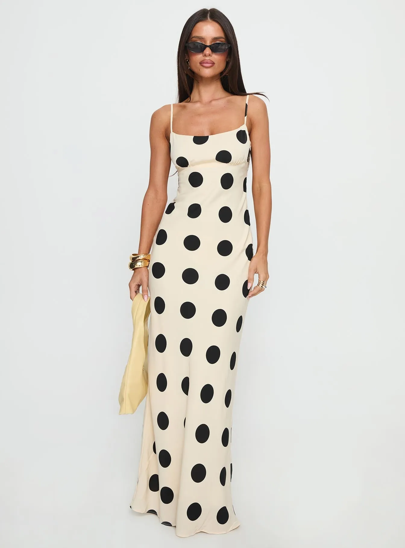 Avienna Maxi Dress Cream / Polka Dot sold by Princess Polly product image thumbnail 2