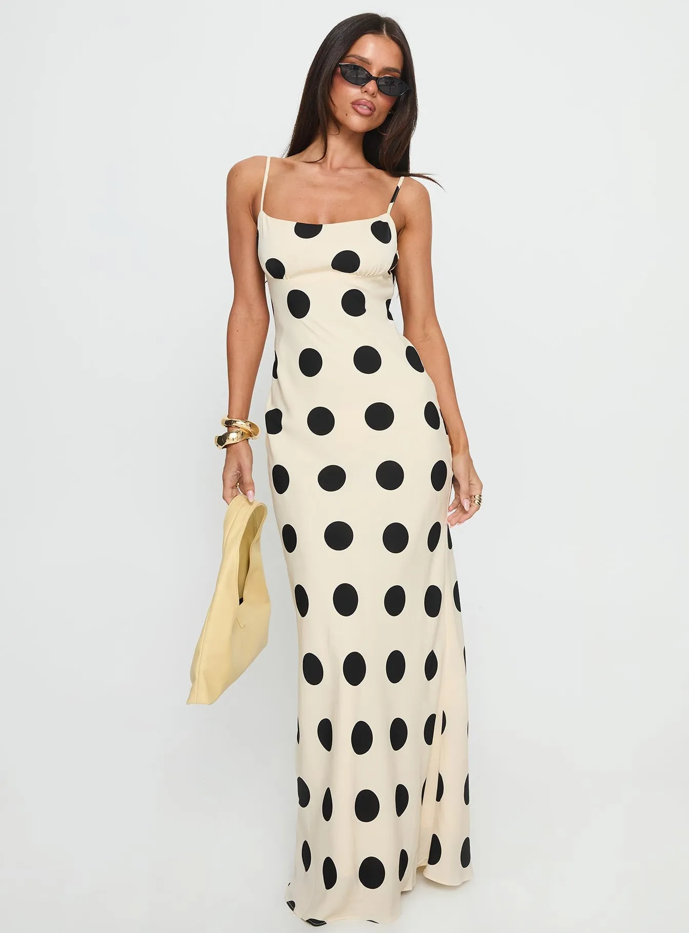 Avienna Maxi Dress Cream / Polka Dot sold by Princess Polly product image thumbnail 3