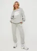Princess Polly Track Pants Bubble Text Grey / Cloud White sold by Princess Polly