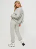 Princess Polly Track Pants Bubble Text Grey / Cloud White sold by Princess Polly