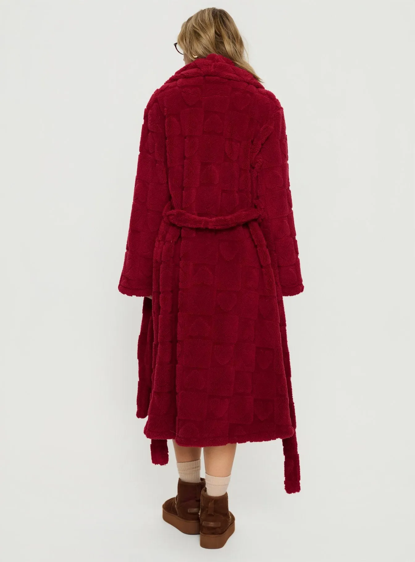 Soothe Bath Robe Burgundy sold by Princess Polly product image thumbnail 5