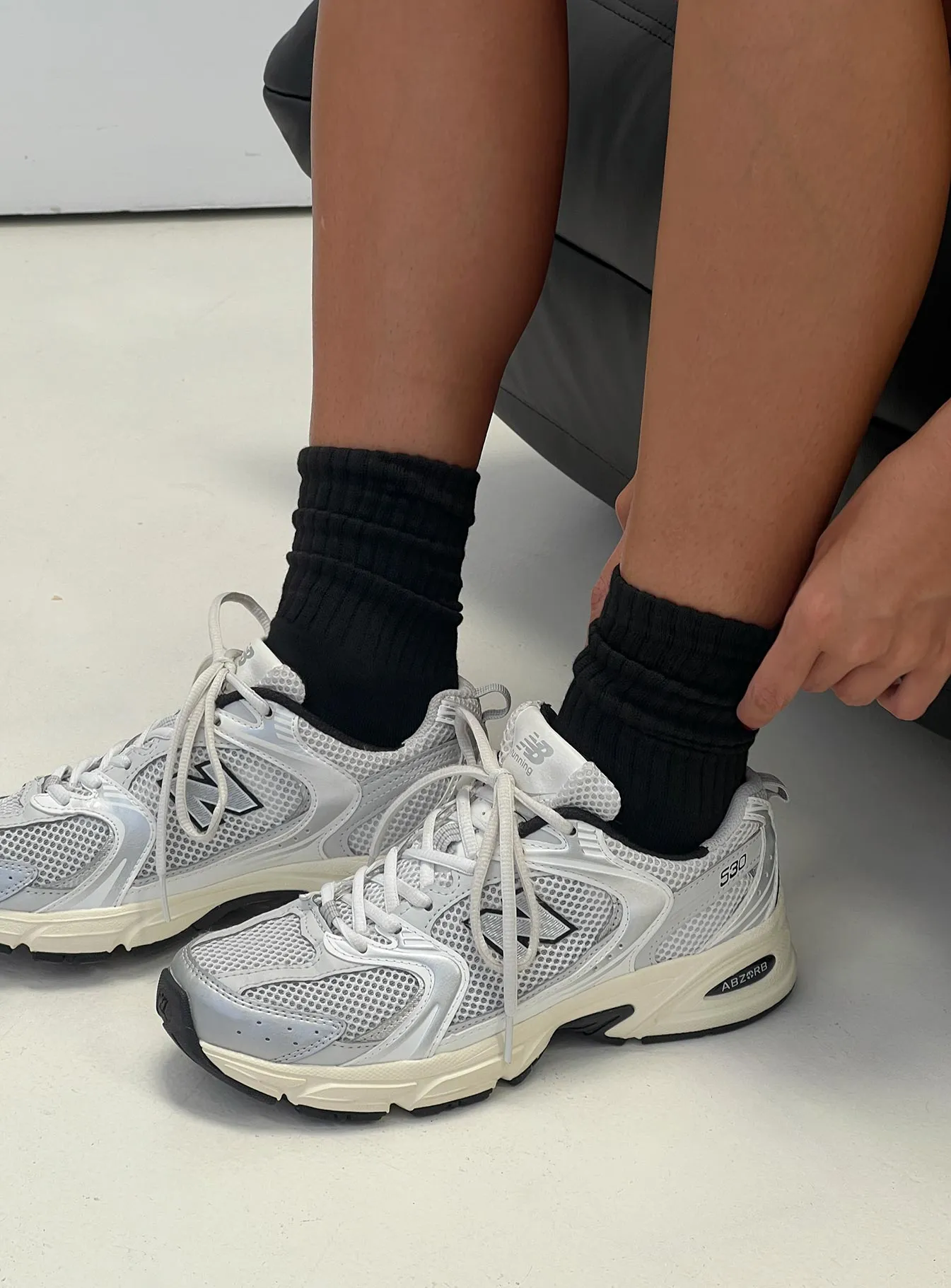 Sama Slouch Sock Black sold by Princess Polly