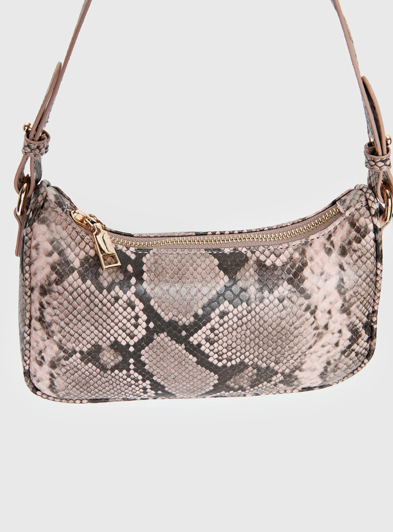 Jaxen Shoulder Bag Pink Snake sold by Princess Polly product image thumbnail 5