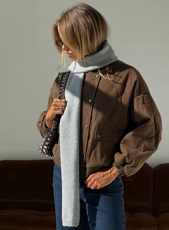 Delyla Scarf Grey sold by Princess Polly