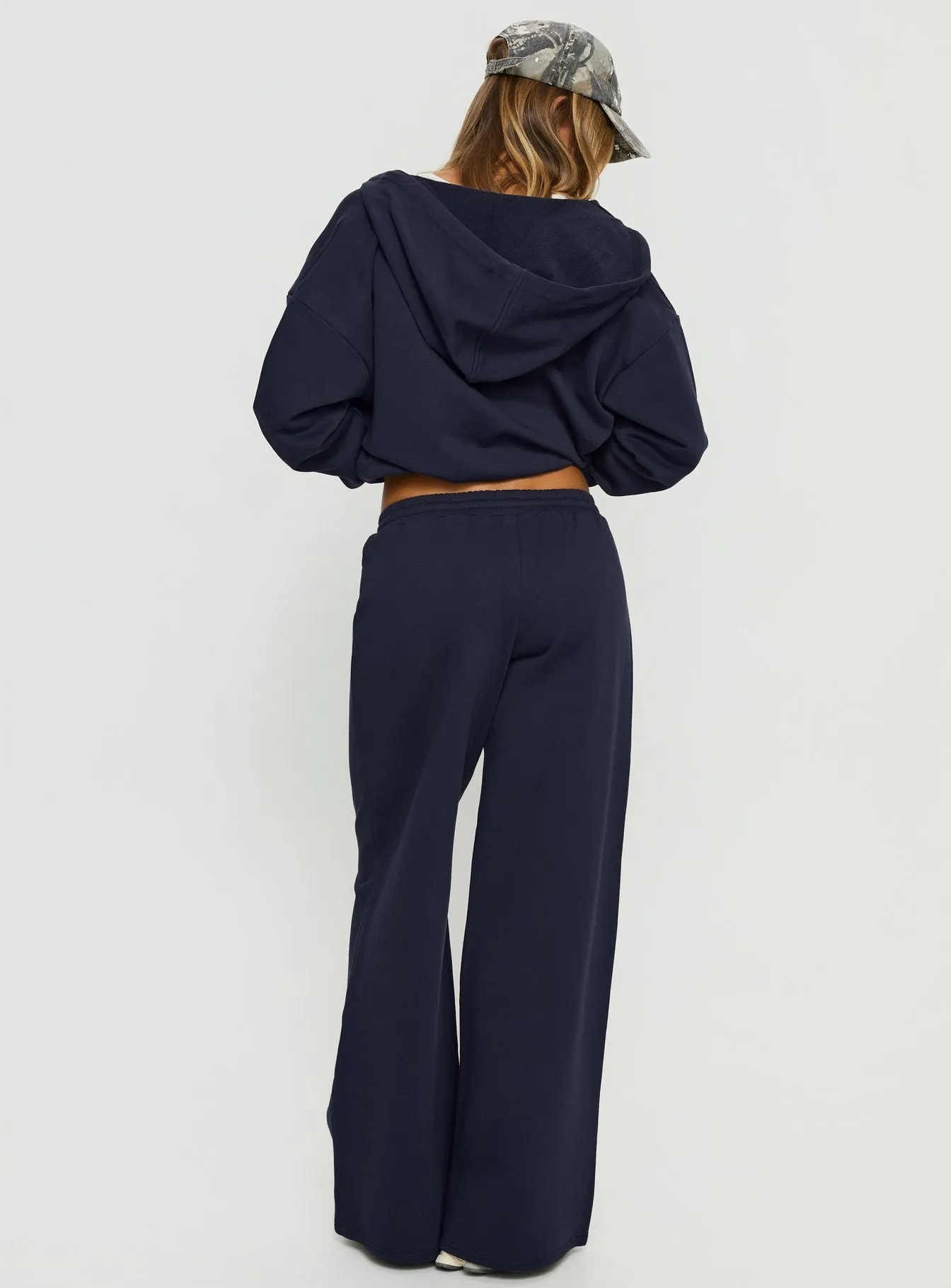 Summits Flared Track Pants Navy sold by Princess Polly product image thumbnail 5