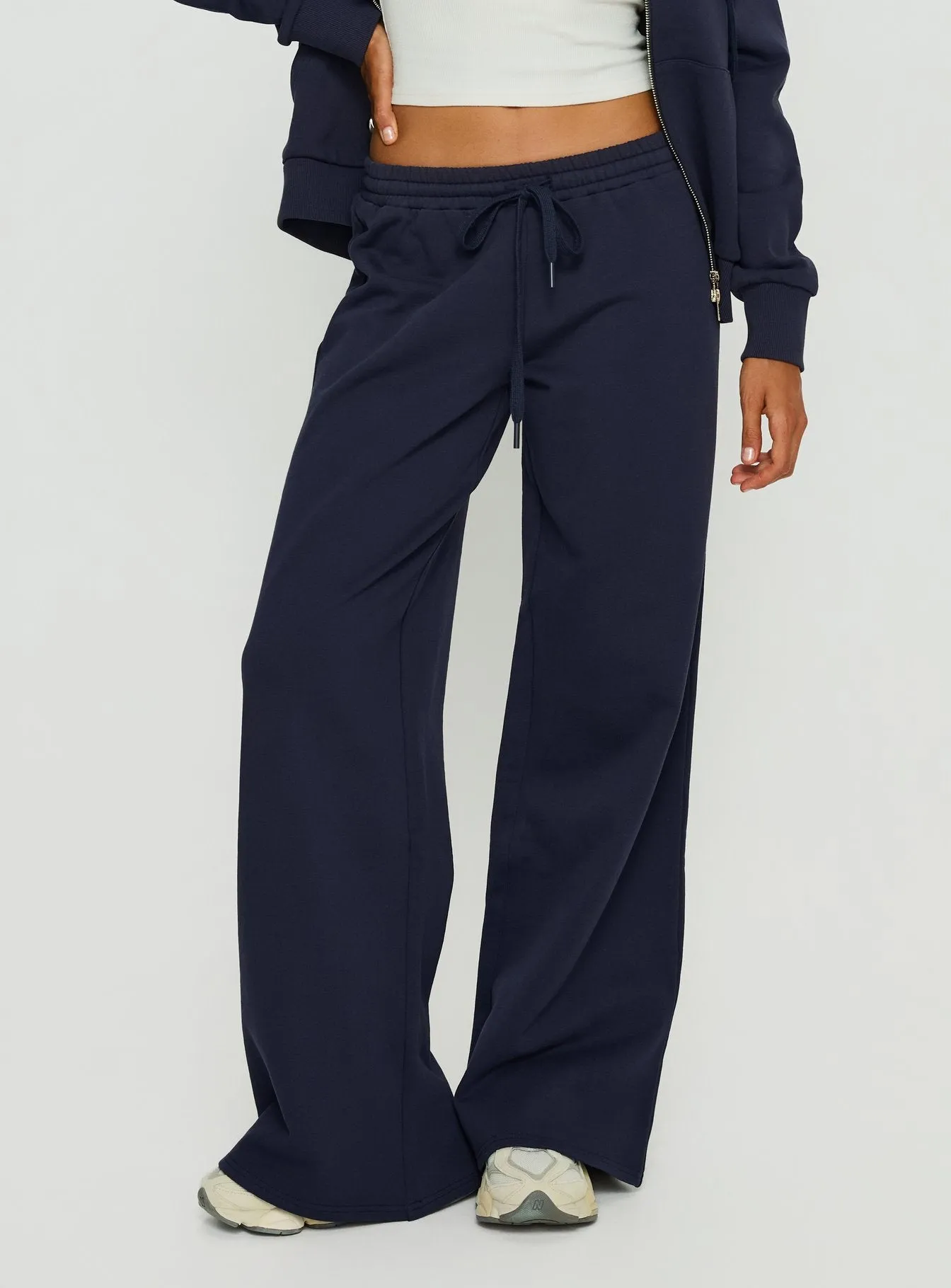 Summits Flared Track Pants Navy sold by Princess Polly product image thumbnail 2