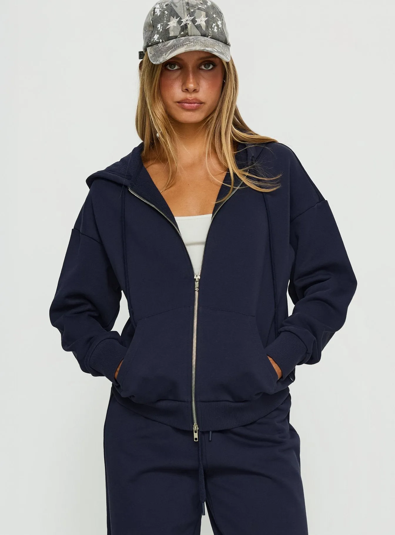 All Day Oversized Hoodie Navy sold by Princess Polly product image thumbnail 2