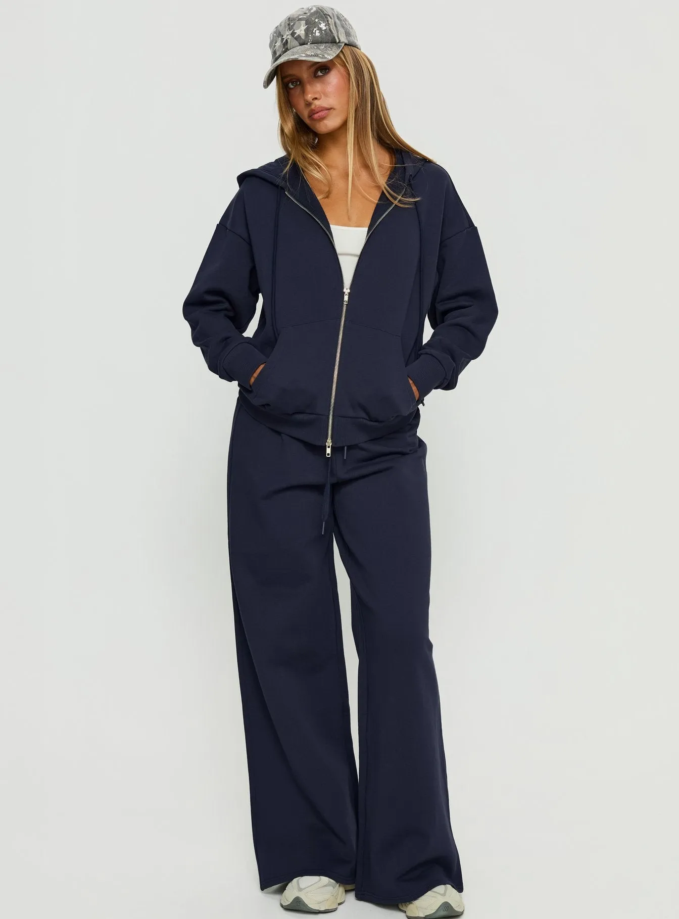 All Day Oversized Hoodie Navy sold by Princess Polly product image thumbnail 3