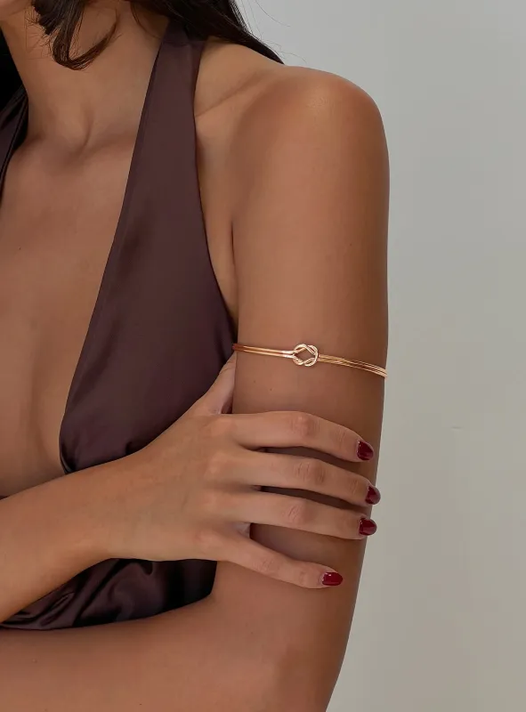 Siennah Arm Cuff Gold sold by Princess Polly