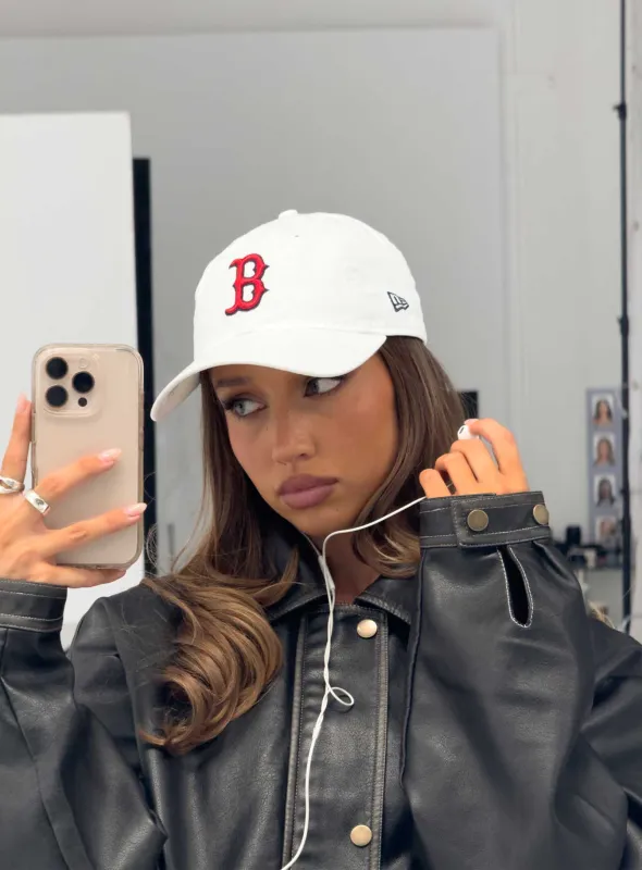 Boston Redsox 9twenty Hat White sold by Princess Polly