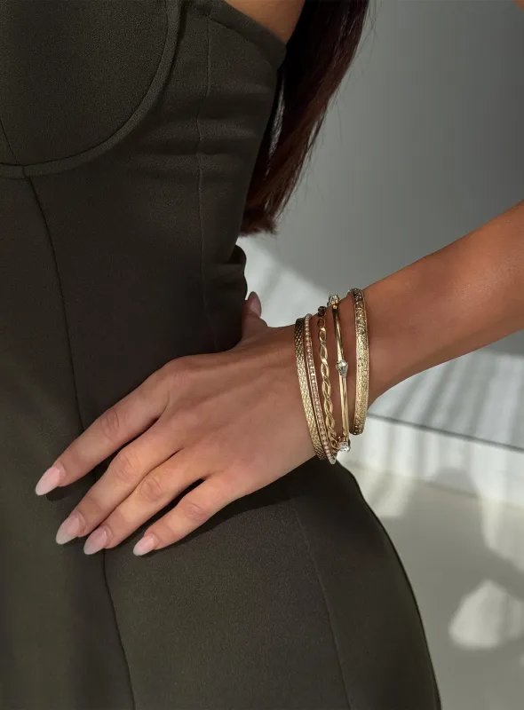 Valera Bracelet Pack Gold sold by Princess Polly