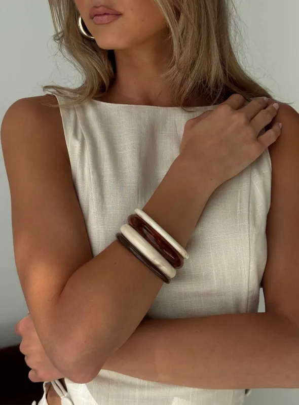 Attlee Resin Cuff Pack Multi sold by Princess Polly