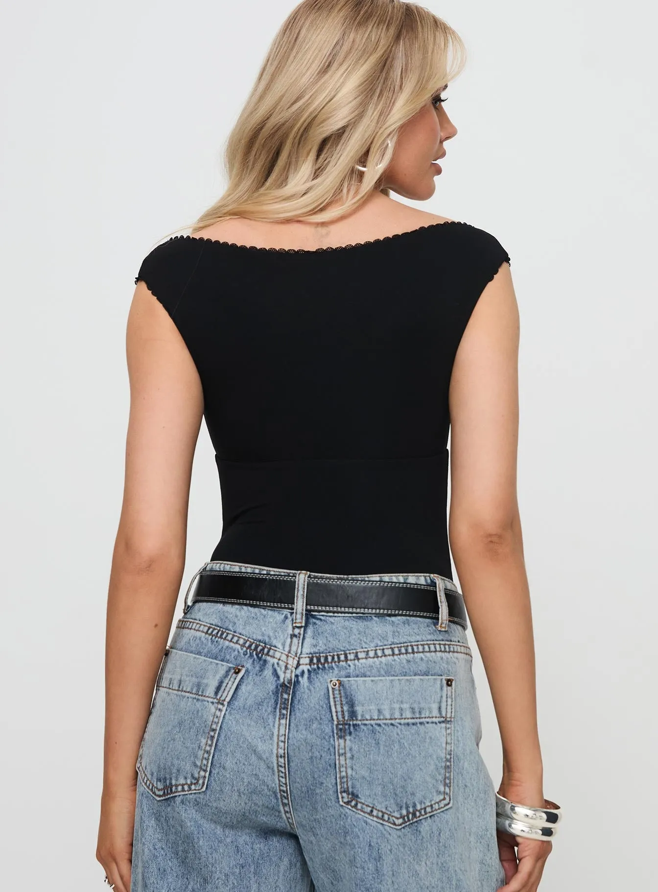 Faure Bodysuit Black sold by Princess Polly product image thumbnail 4