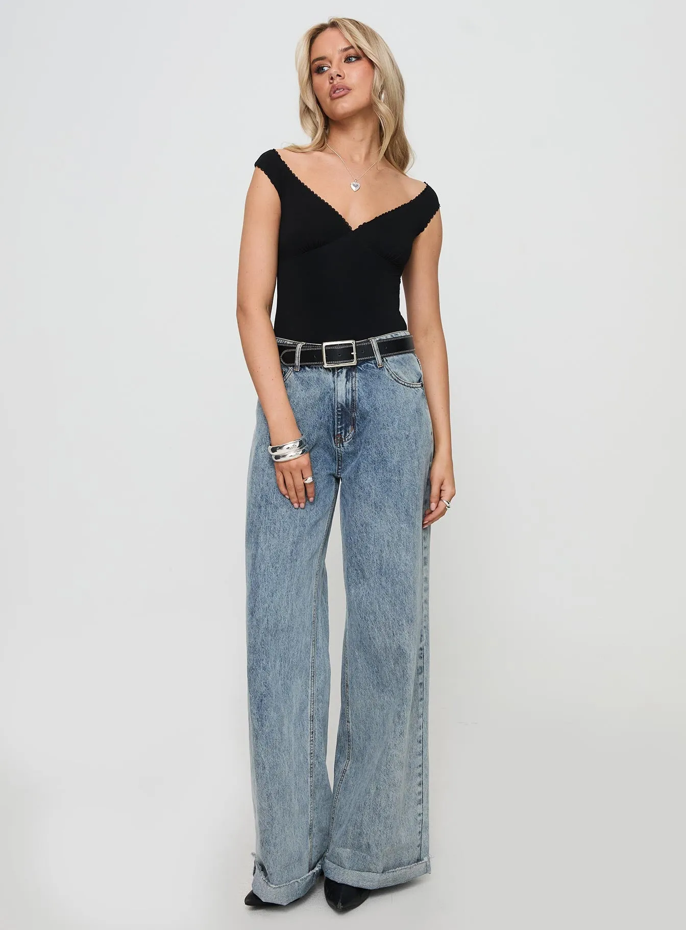 Faure Bodysuit Black sold by Princess Polly product image thumbnail 2