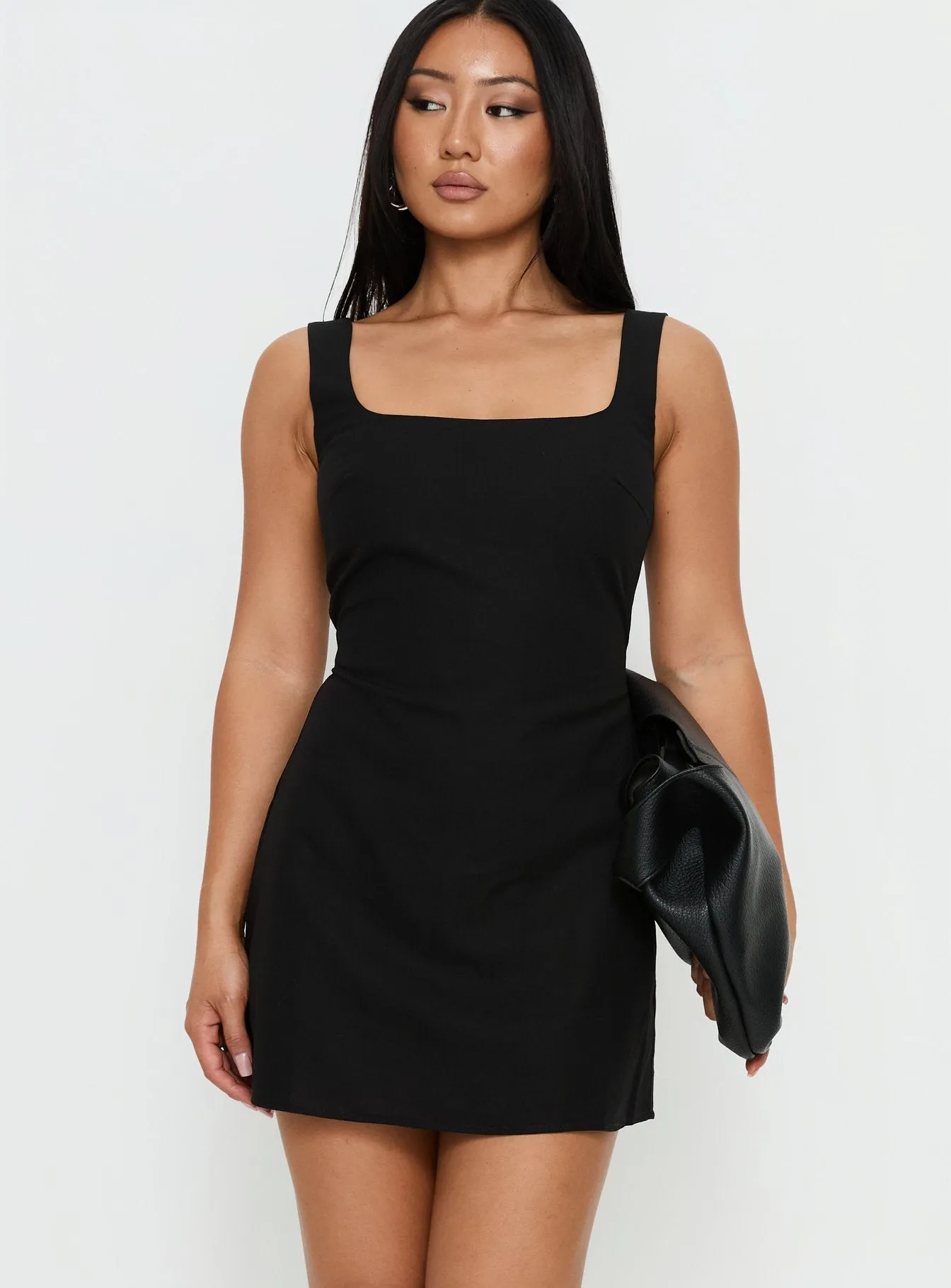 Devinn Square Neck Romper Black sold by Princess Polly product image thumbnail 2