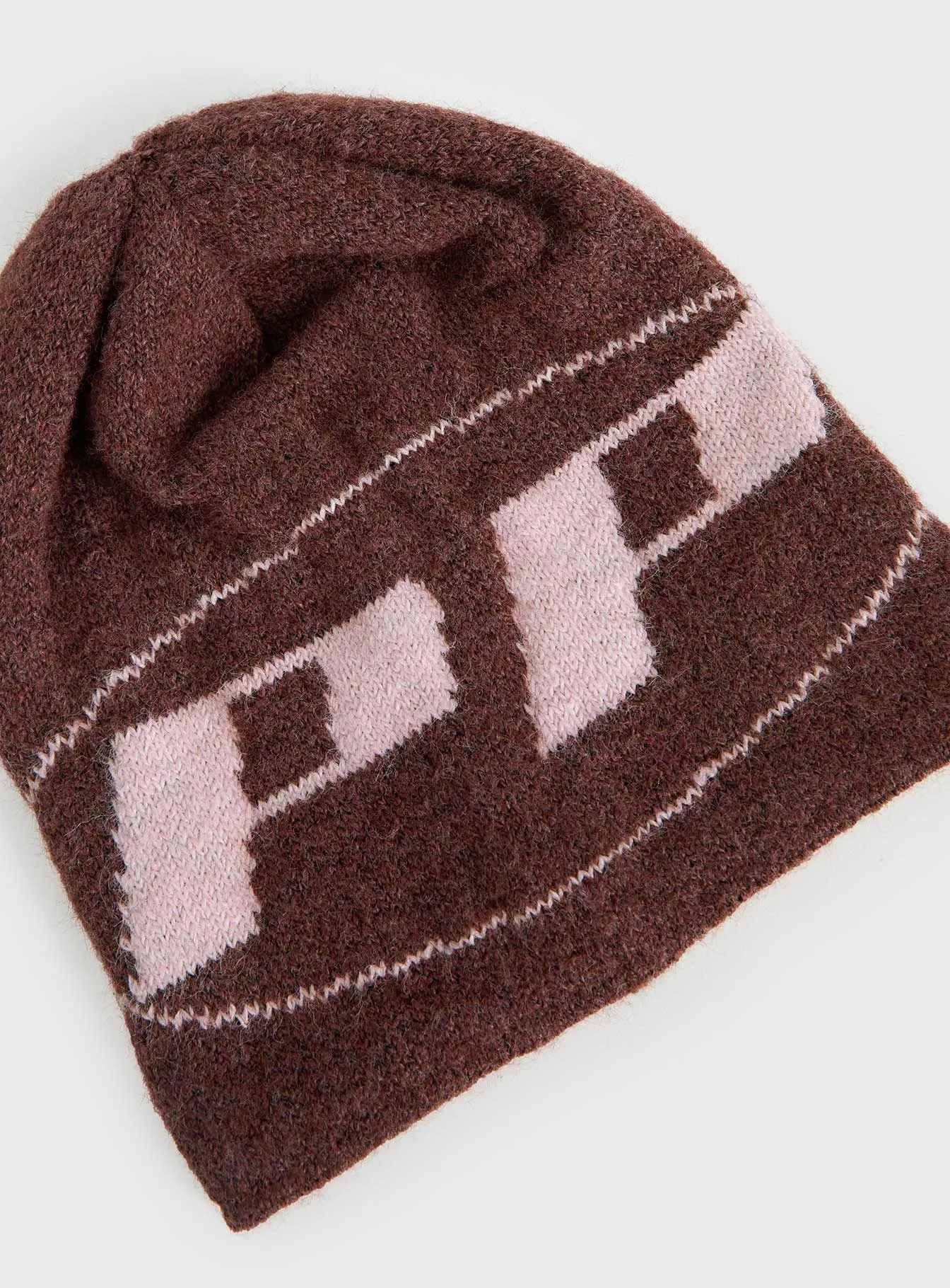 Rhiara Beanie Brown / Pink sold by Princess Polly product image thumbnail 4