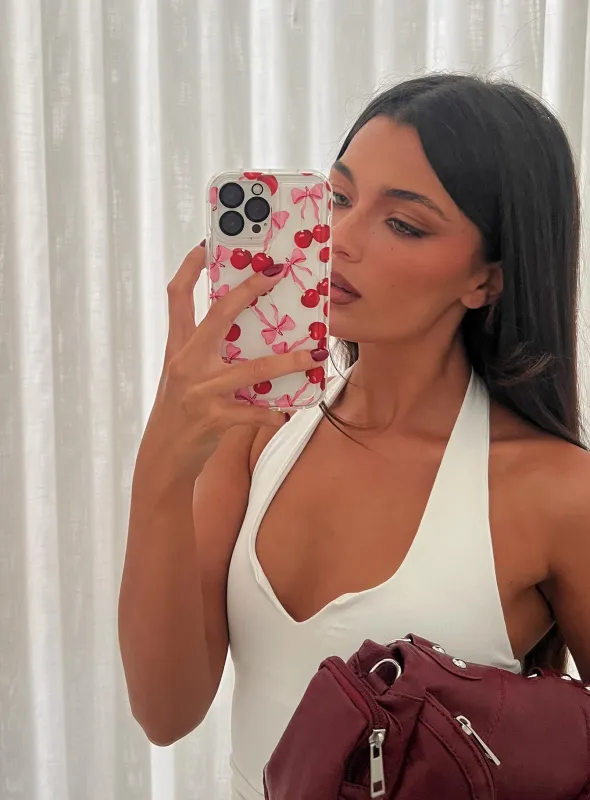 Cherry Pickers iPhone Case Clear / Red sold by Princess Polly