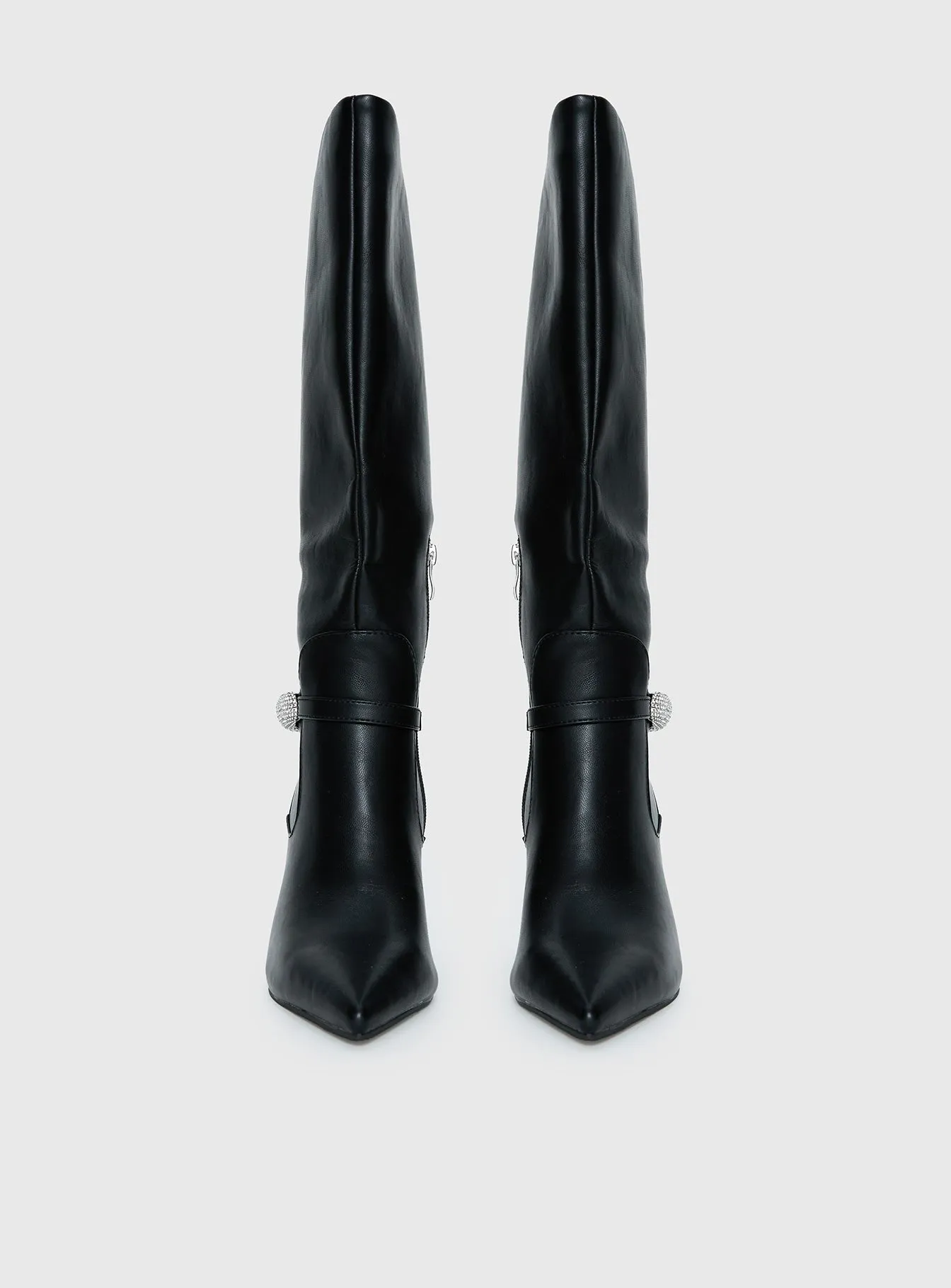 Billini Domineca Knee High Heeled Boots Black sold by Princess Polly product image thumbnail 4