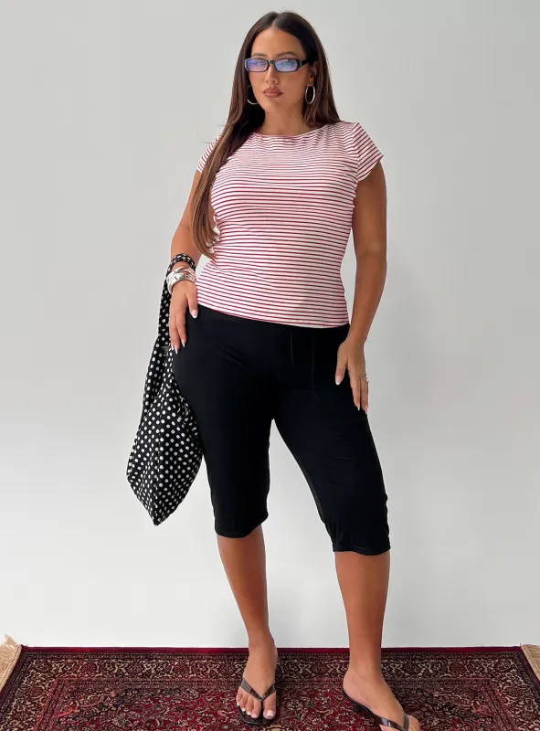 Cayte Capris Black Curve sold by Princess Polly
