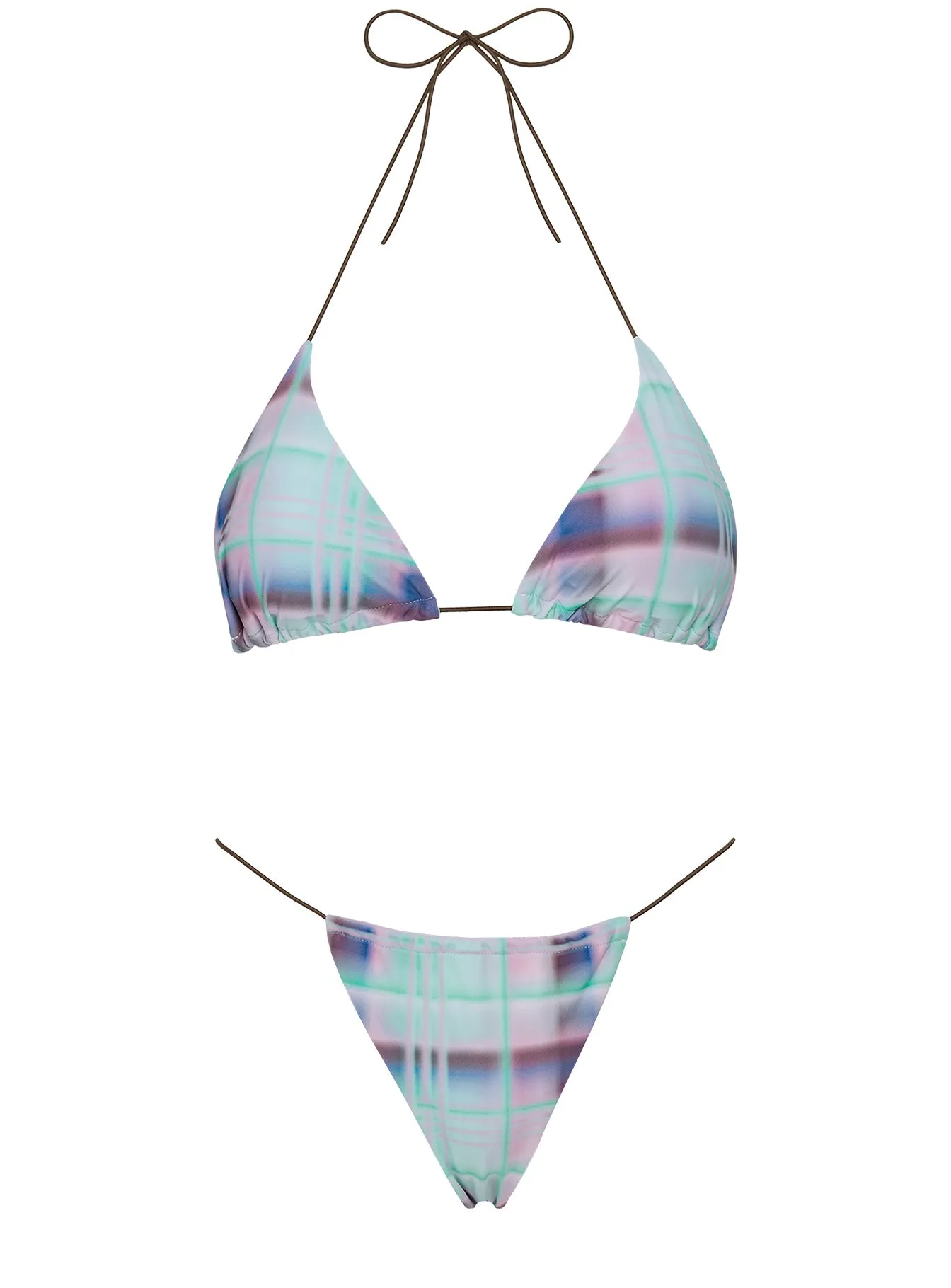 On Island Time String Bead Detail Bikini Top Blue Multi sold by Princess Polly product image thumbnail 5