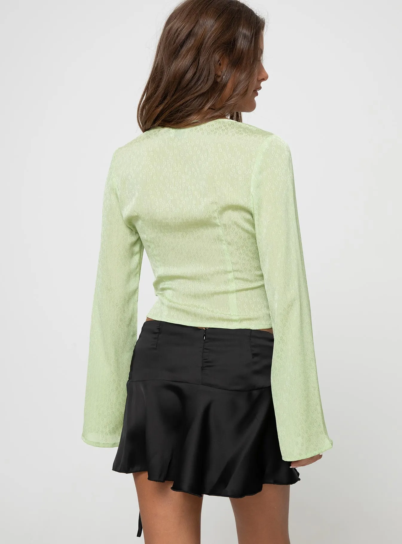 Kilby Long Sleeve Top Green sold by Princess Polly product image thumbnail 4