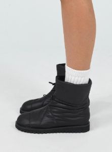 Higgins Quilted Ankle Boots Black sold by Princess Polly