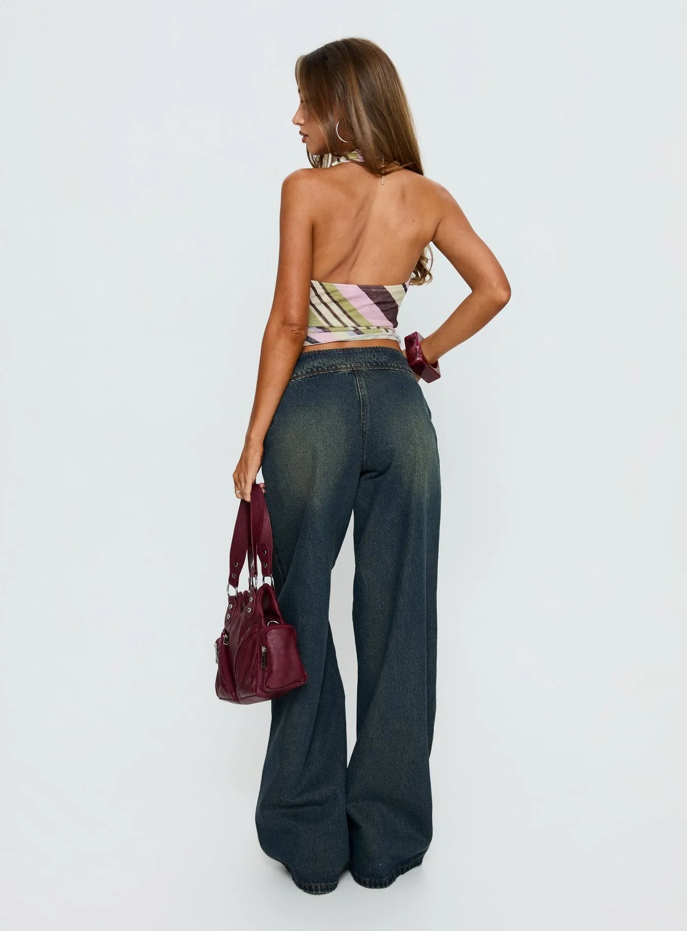 Boxie Mid Rise Wide Leg Jeans Vintage Wash sold by Princess Polly product image thumbnail 5
