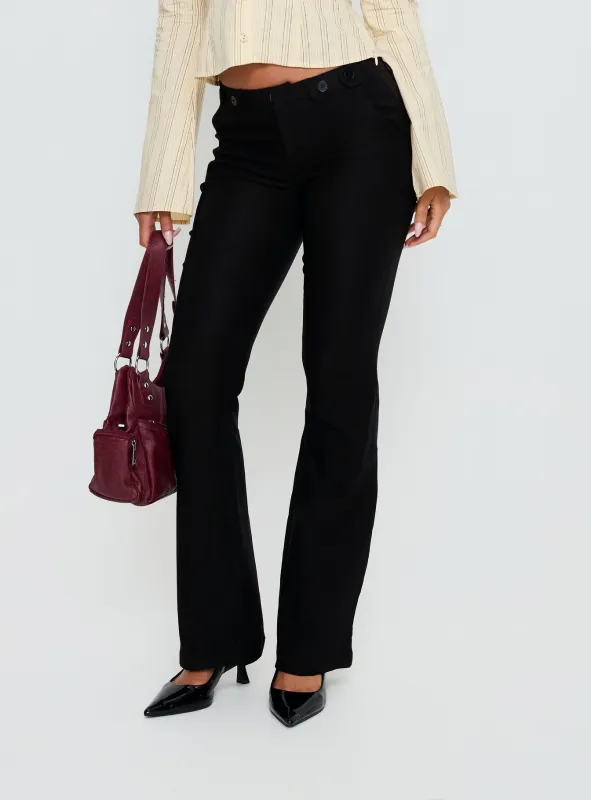 Dariana Flare Pants Black sold by Princess Polly