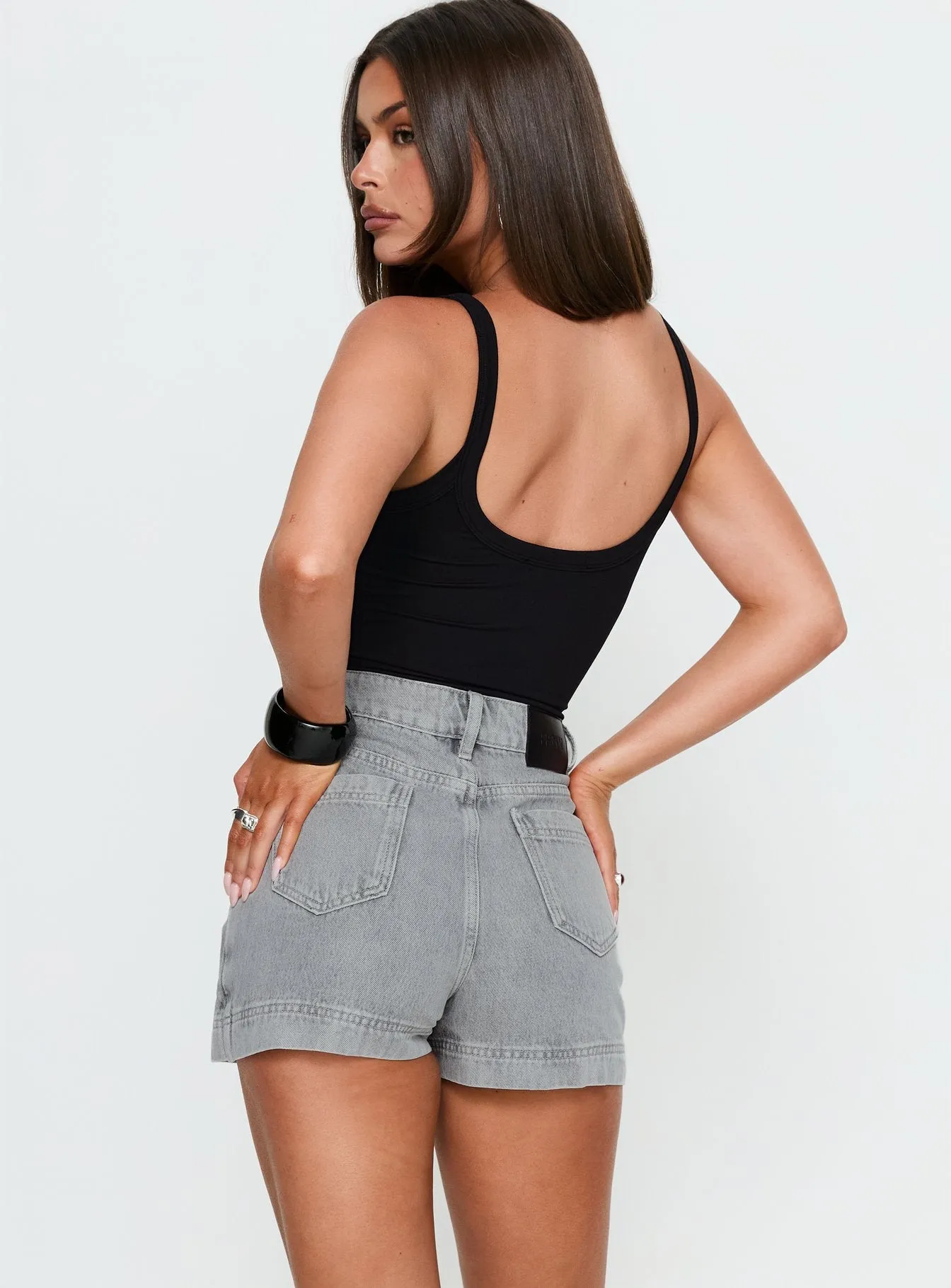 Gazelle Denim Skort Grey sold by Princess Polly product image thumbnail 5