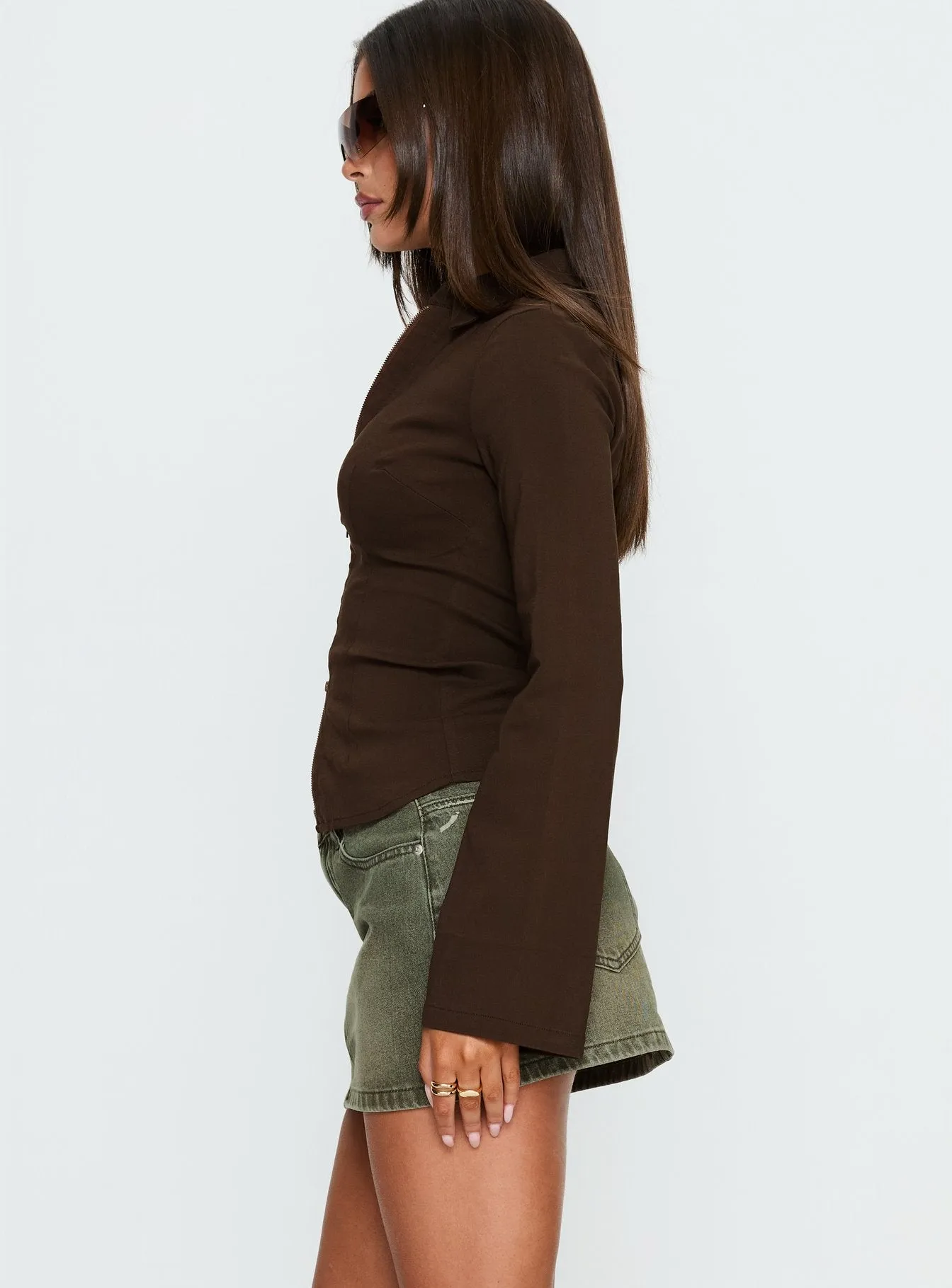 Laynee Butterfly Mini Skirt Washed Green sold by Princess Polly product image thumbnail 4