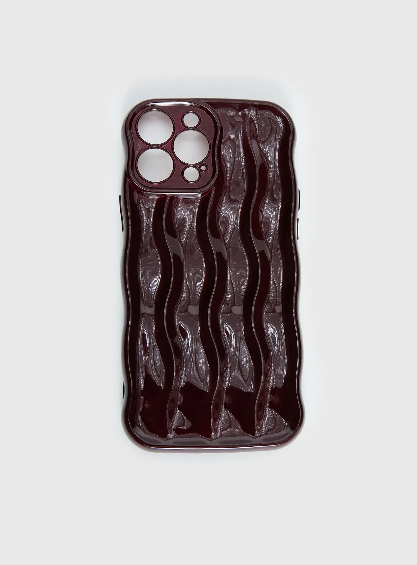 Keep Talking iPhone Case Burgundy sold by Princess Polly