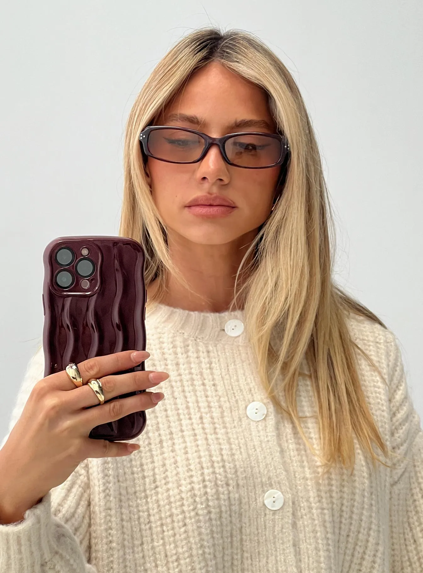 Keep Talking iPhone Case Burgundy sold by Princess Polly product image thumbnail 3