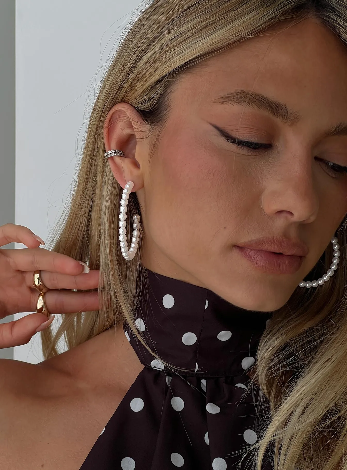 Aydan Hoop Earrings Silver sold by Princess Polly