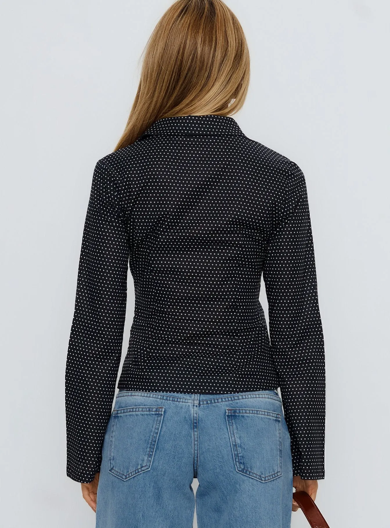 Anni Shirt Black Polka sold by Princess Polly product image thumbnail 5