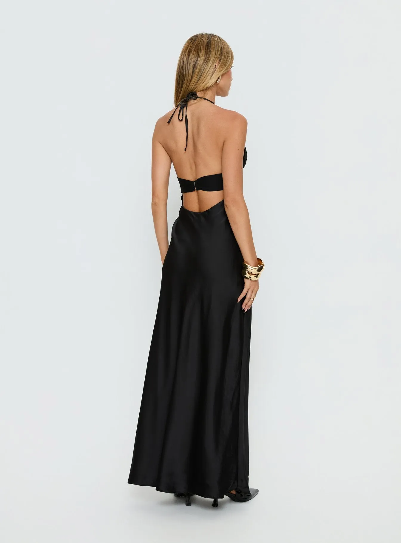 Odyssa Halter Maxi Dress Black sold by Princess Polly product image thumbnail 4