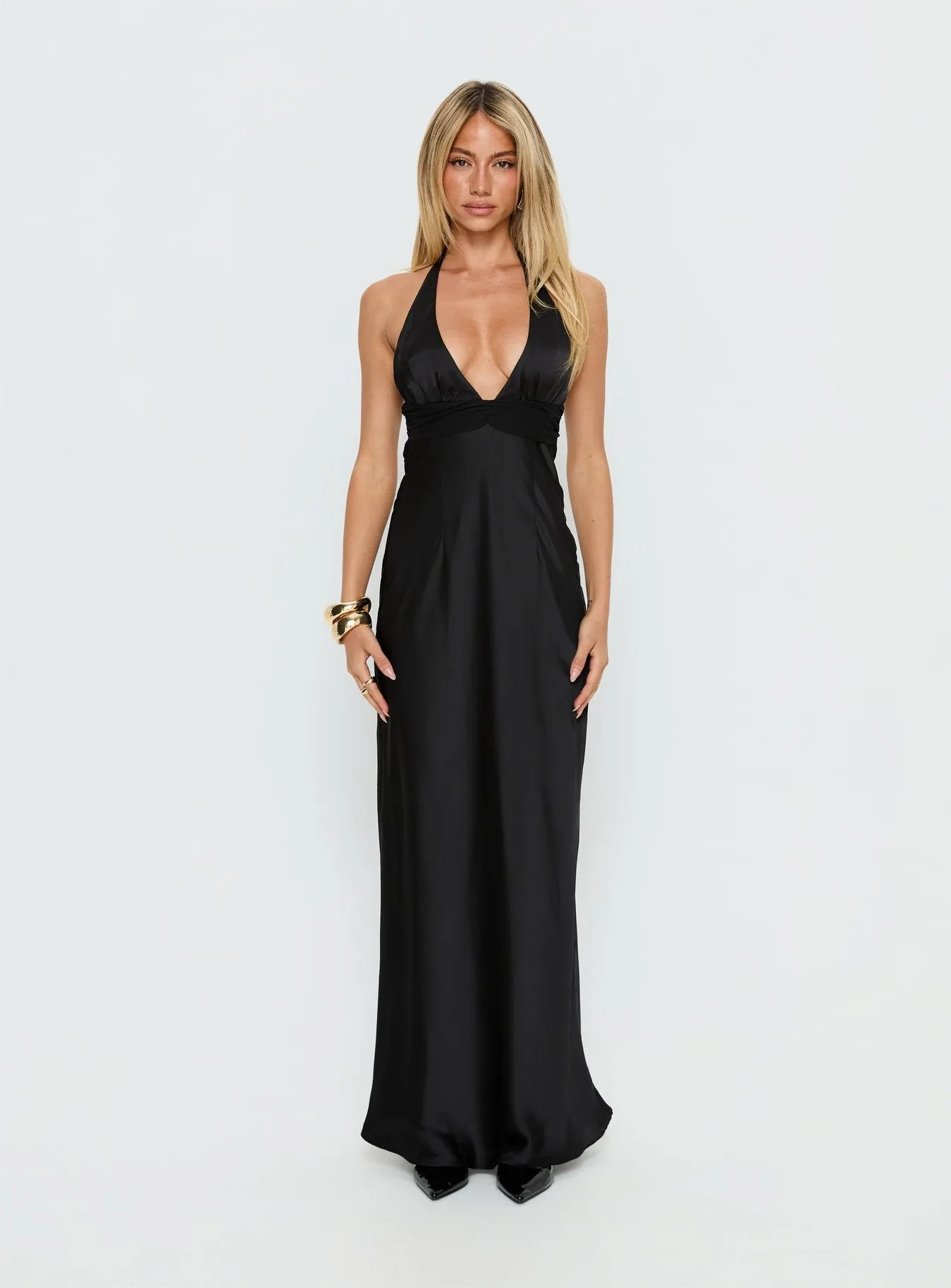 Odyssa Halter Maxi Dress Black sold by Princess Polly product image thumbnail 5