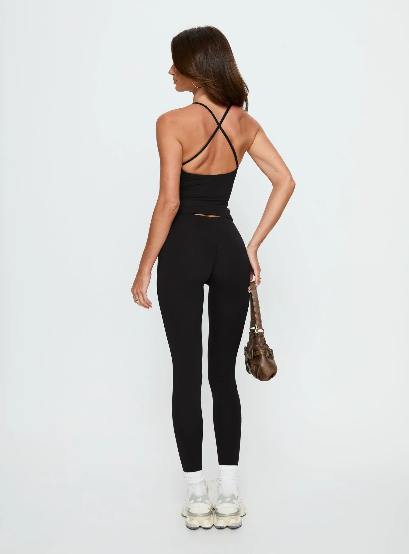 Stride Active Invisible Scrunch Leggings Black sold by Princess Polly product image thumbnail 5