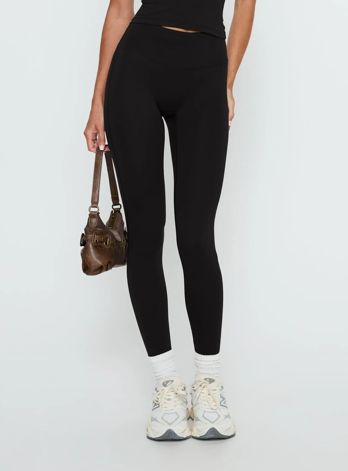 Stride Active Invisible Scrunch Leggings Black sold by Princess Polly product image thumbnail 2