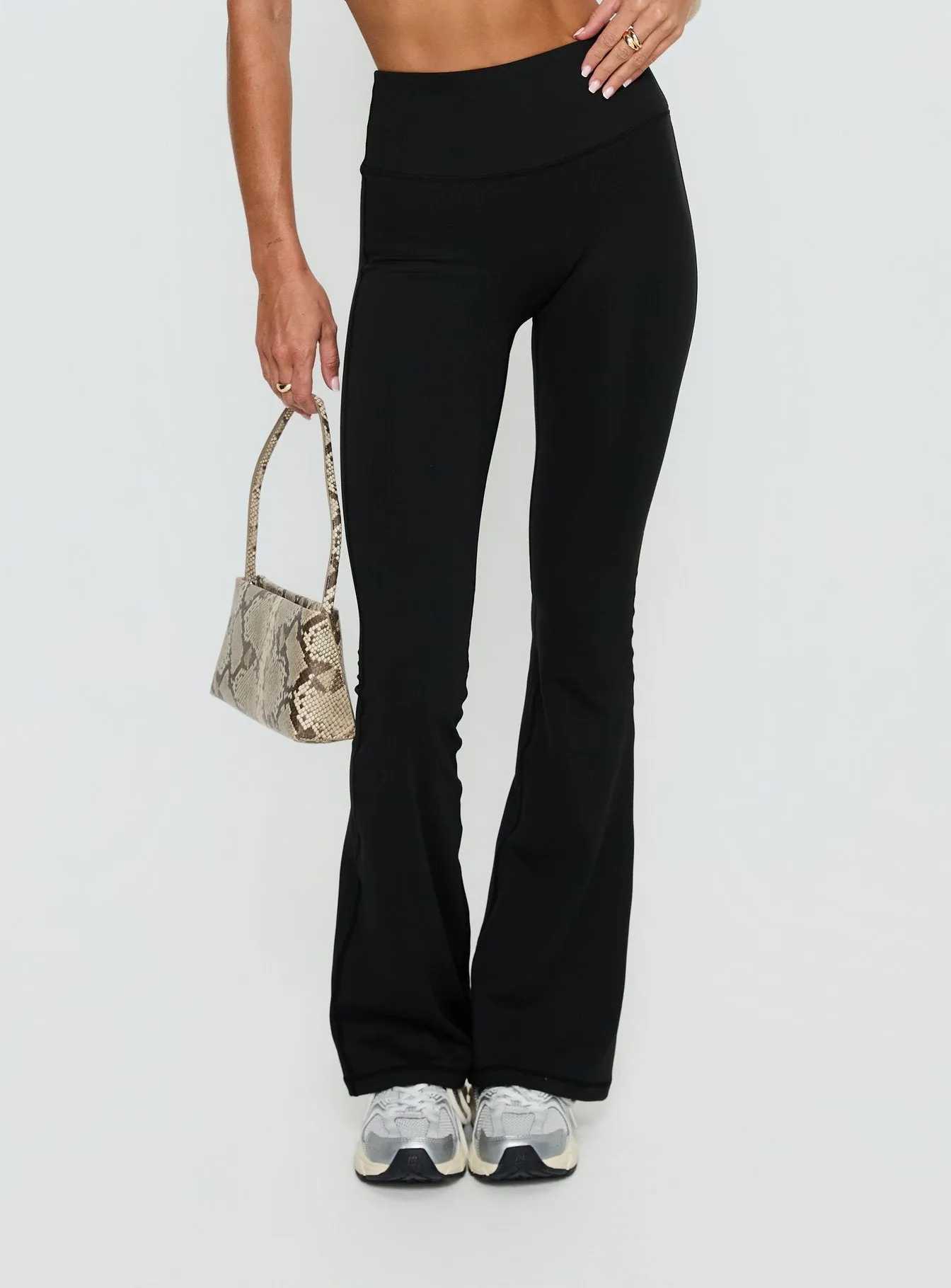 Energize Active Invisible Scrunch Flare Leggings Black sold by Princess Polly product image thumbnail 2