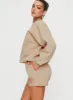 Princess Polly Crew Neck Sweatshirt Bubble Text Sand/ Pink sold by Princess Polly