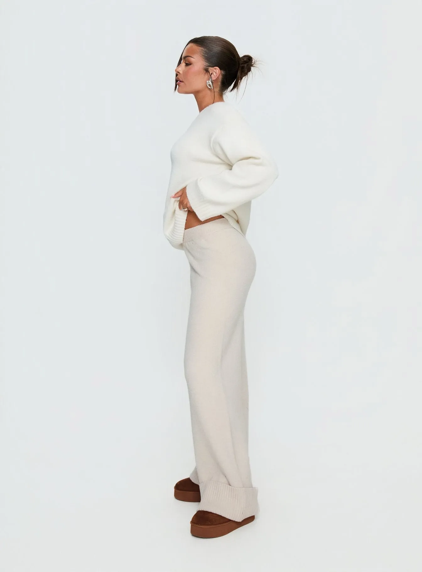 Shinead Cuffed Pants White sold by Princess Polly product image thumbnail 4