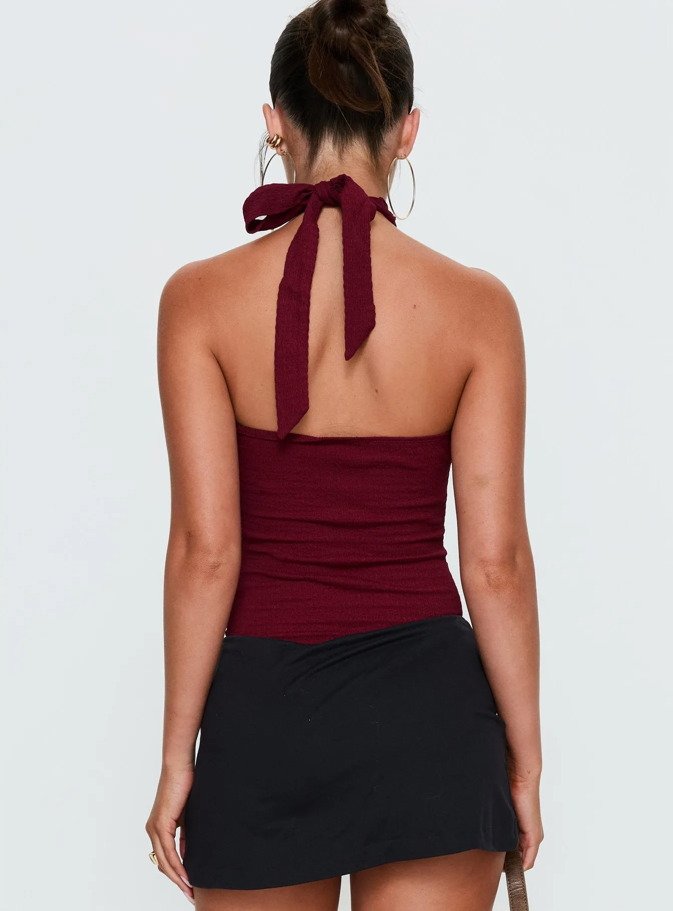 Bridey Cut Out Bodysuit Red sold by Princess Polly product image thumbnail 5