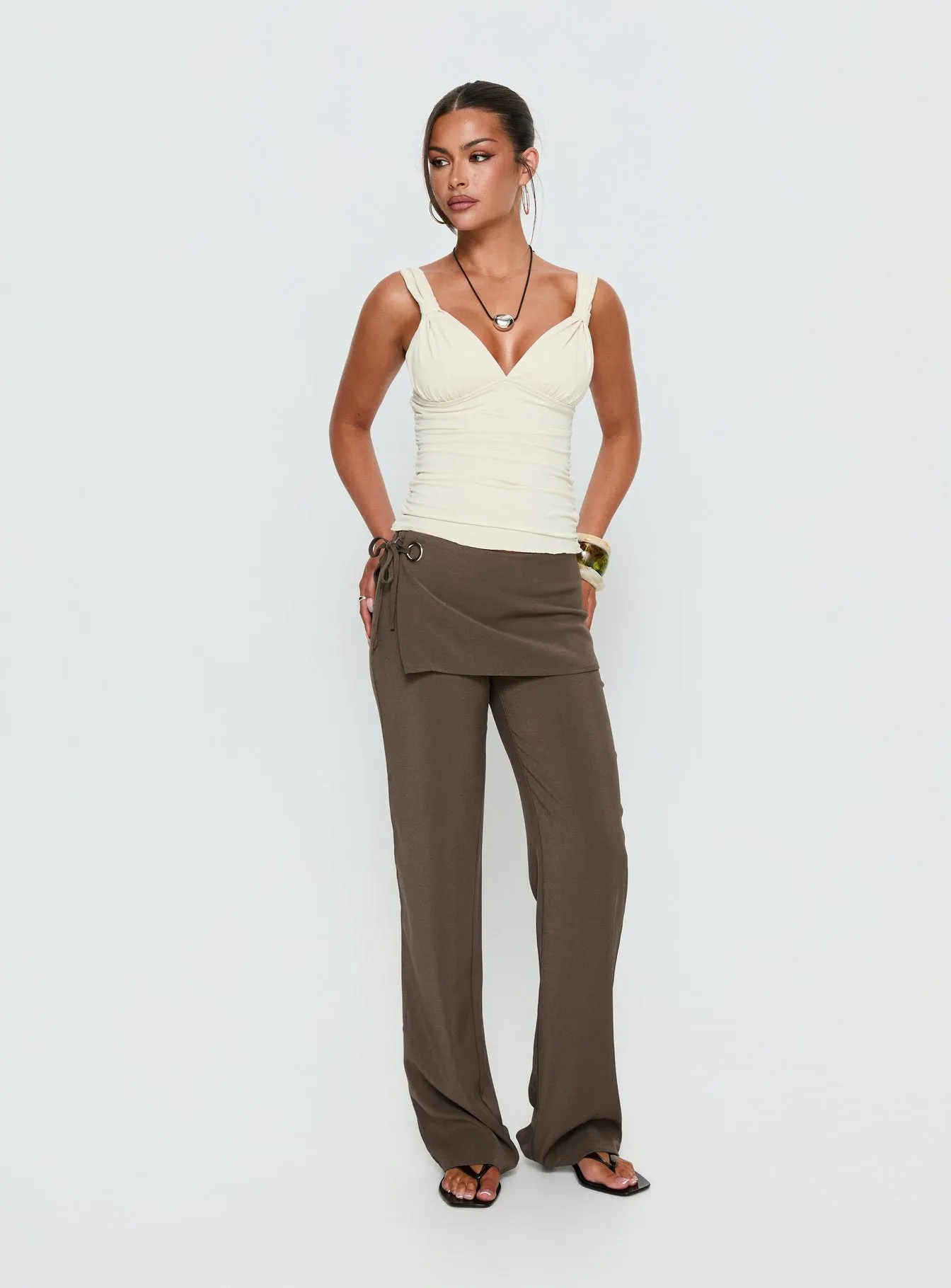 Emilea Top Beige sold by Princess Polly product image thumbnail 3