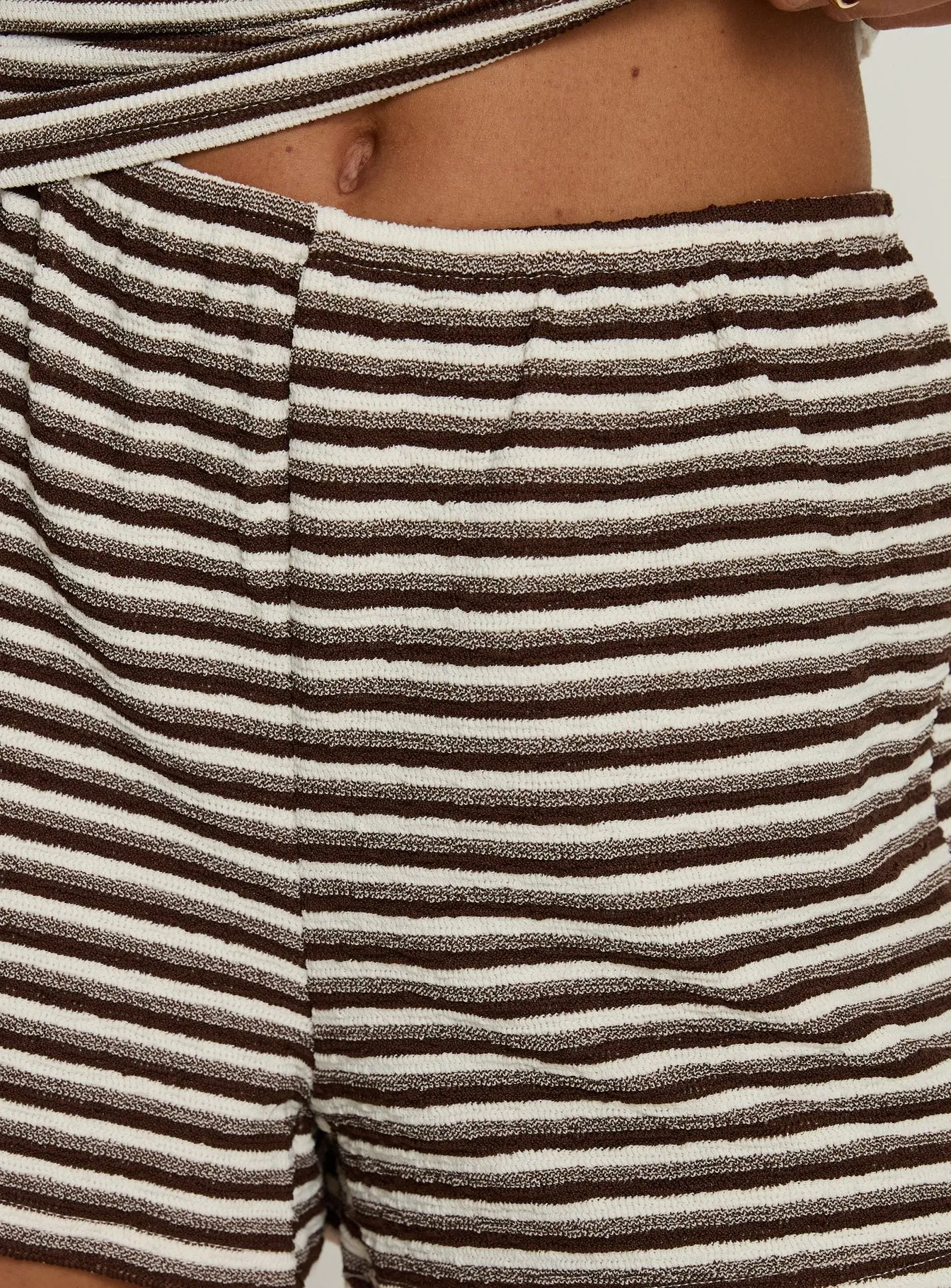 Socorro Shorts Brown Stripe sold by Princess Polly product image thumbnail 5